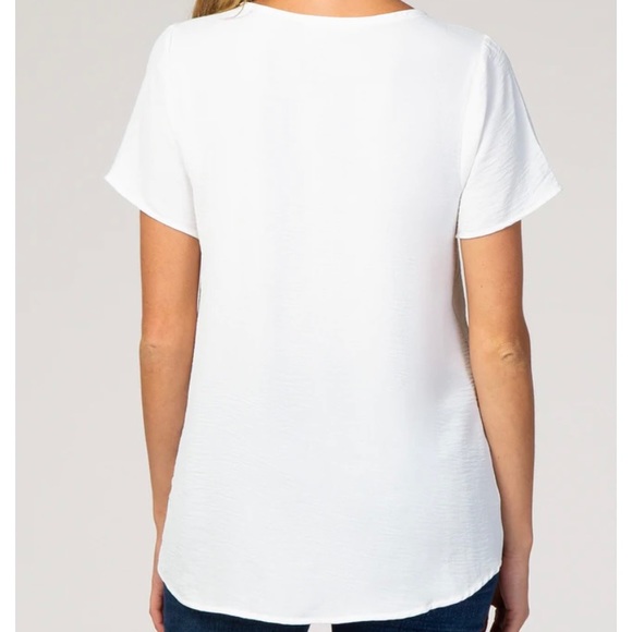 🛑SOLd🛑 Pink blush Maternity Tie Front Top - Picture 3 of 5